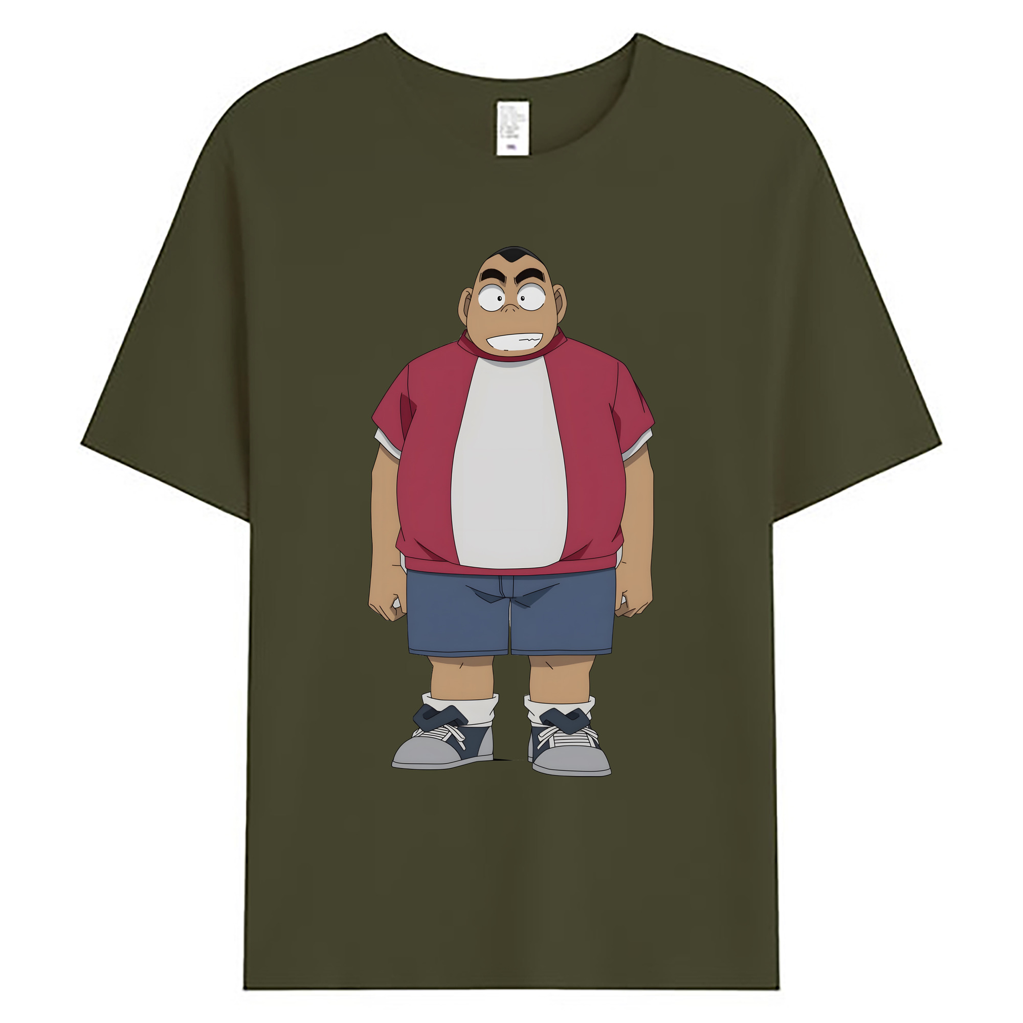 （画像用） 名探偵コナン 小嶋 元太 こじま げんた Detective Conan Kojima Genta 綿100％ メンズ半袖Tシャツ｜肌触りやわらか＆通気性